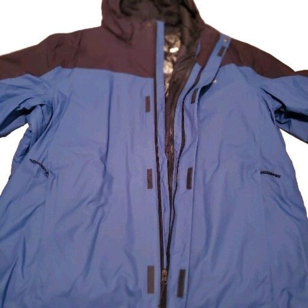 Columbia Iterchange Omni Tech Heat 3-in-1 Men 2XL Jacket Removable Lining Blue